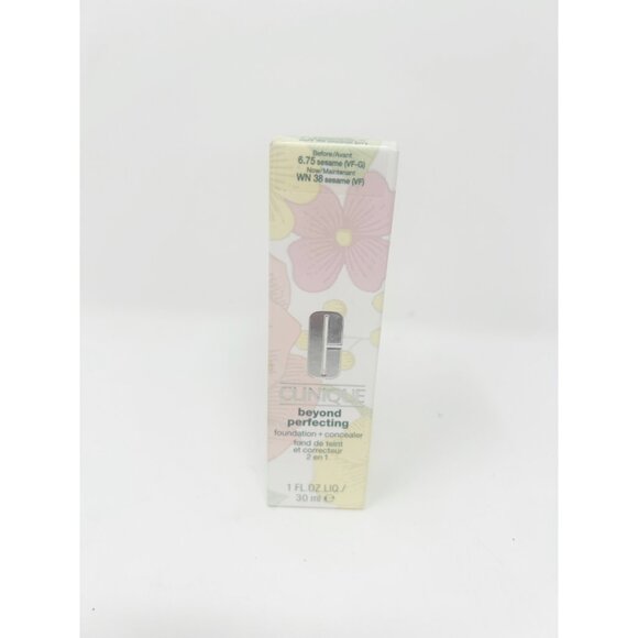 NIB Clinique Beyond Perfecting Foundation + Concealer 6.75 sesame - Picture 2 of 7